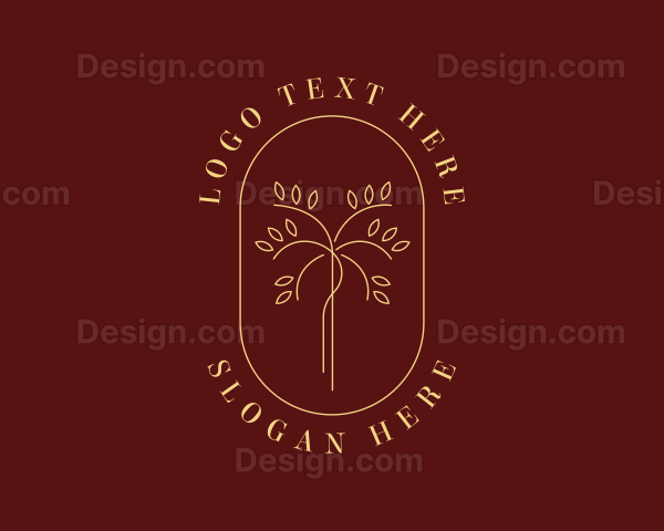 Organic Golden Tree Logo