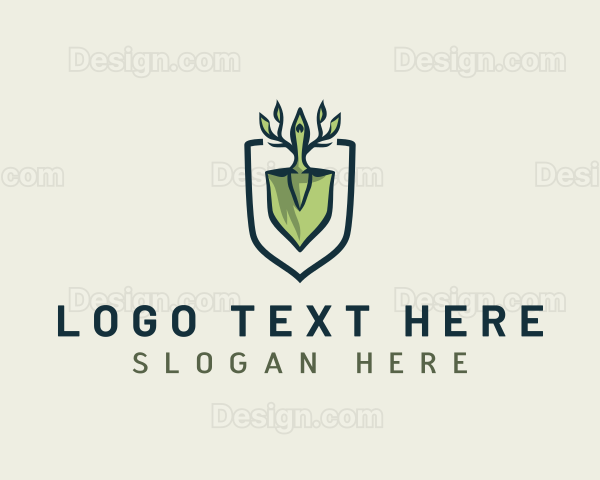 Shovel Garden Landscaping Logo