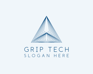 Architecture Tech Pyramid logo design