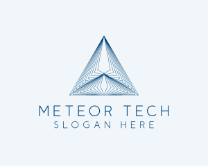 Architecture Tech Pyramid logo design