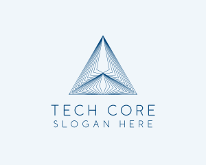 Architecture Tech Pyramid logo design