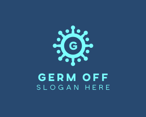 Science Germ Bacteria  logo design