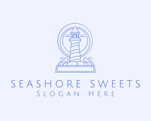 Coastal Lighthouse Tower logo