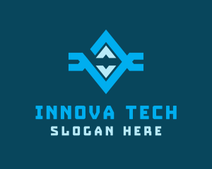 Tech Robotic Diamond  logo design