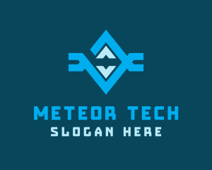 Tech Robotic Diamond  logo design