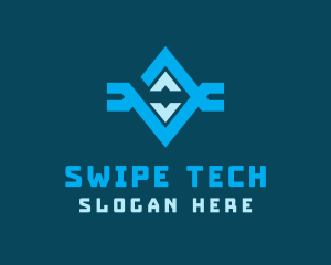 Tech Robotic Diamond  logo design