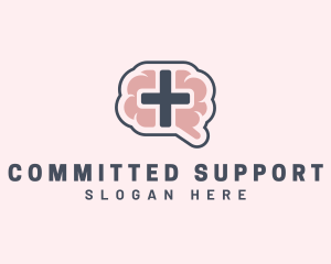 Brain Mental Health Support logo design