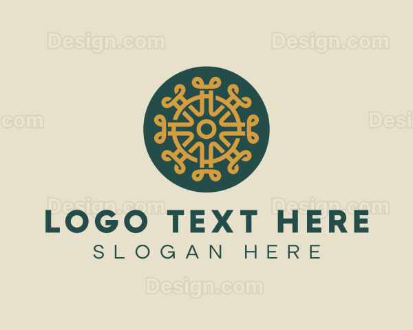 Pattern Design Craft Circle Logo