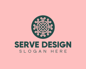 Pattern Design Craft Circle logo design