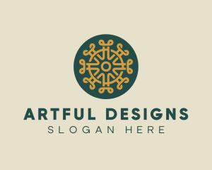 Pattern Design Craft Circle logo design