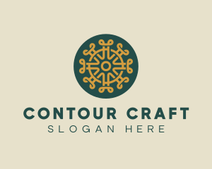 Pattern Design Craft Circle logo design