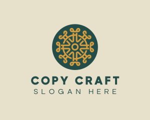 Pattern Design Craft Circle logo design