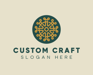 Pattern Design Craft Circle logo design