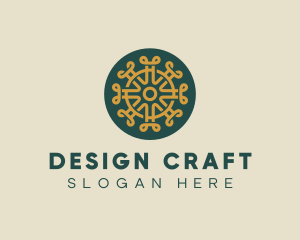 Pattern Design Craft Circle logo design