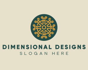 Pattern Design Craft Circle logo design