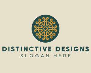 Pattern Design Craft Circle logo design