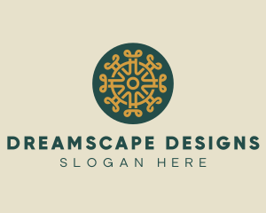 Pattern Design Craft Circle logo design