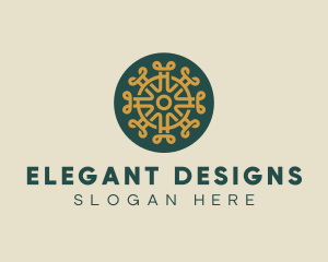 Pattern Design Craft Circle logo design