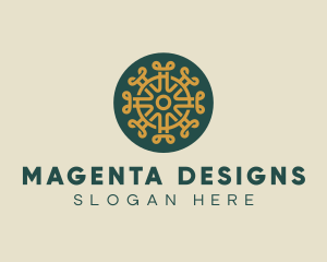 Pattern Design Craft Circle logo design