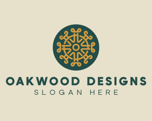 Pattern Design Craft Circle logo design