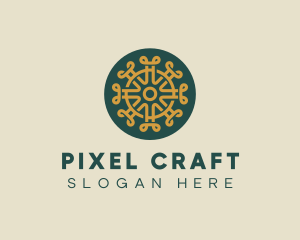 Pattern Design Craft Circle logo design