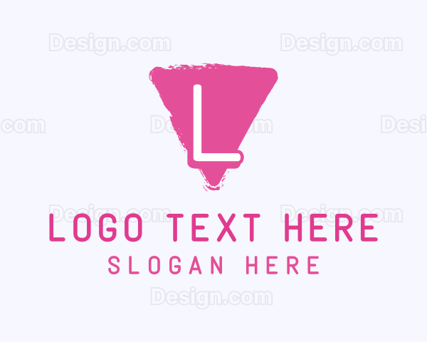 Acrylic Paint Brush Logo