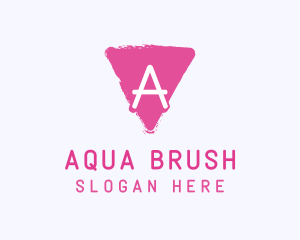 Acrylic Paint Brush  logo design