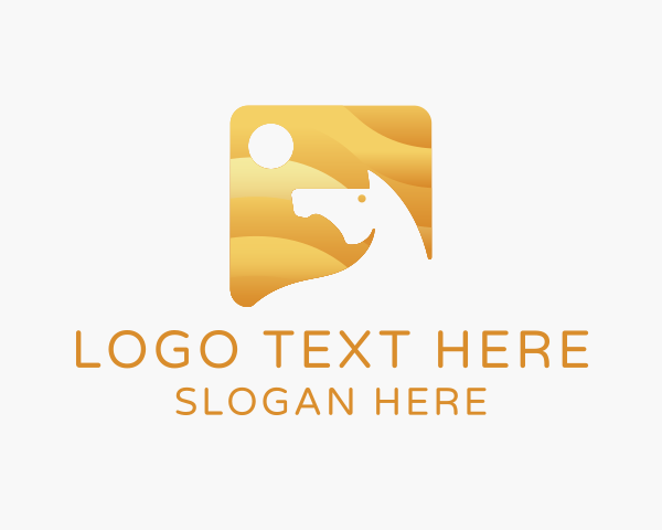 Elegant Horse Sunset logo