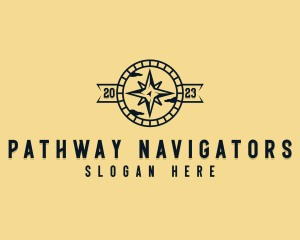 Navigation Compass Tourist logo design