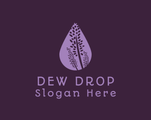 Lavender Flower Drop logo design