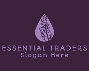 Lavender Flower Drop logo design