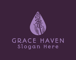 Lavender Flower Drop logo