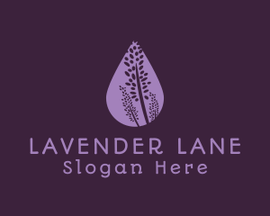 Lavender Flower Drop logo