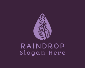 Lavender Flower Drop logo design