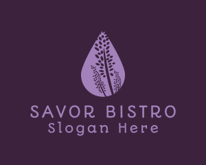 Lavender Flower Drop logo