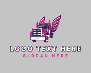 Pink Wings Trucking logo