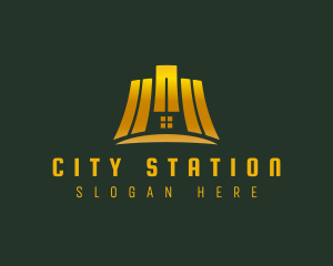 City  Building Construction logo design