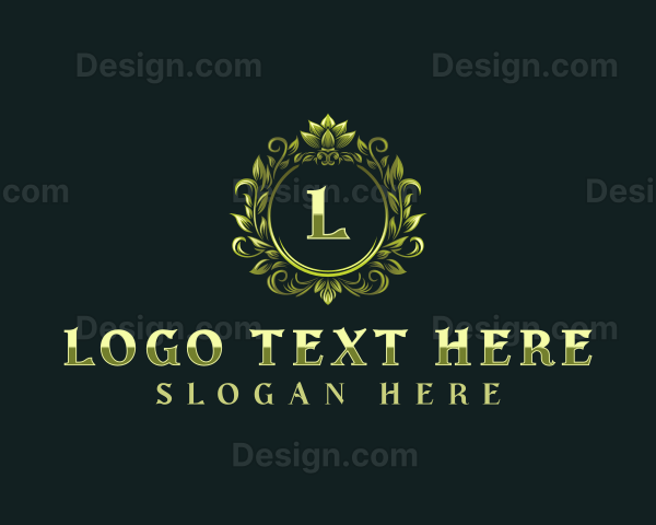 Floral Elegant Crest Logo