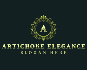 Floral Elegant Crest logo design