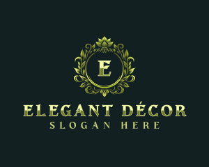 Floral Elegant Crest logo design