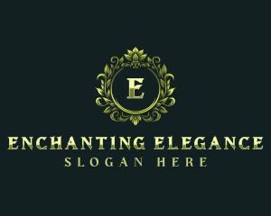 Floral Elegant Crest logo design