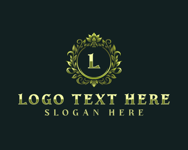 Floral Elegant Crest logo