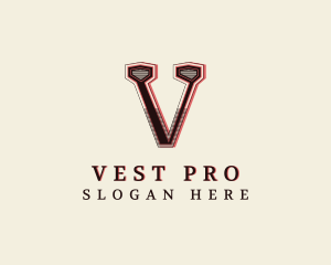 Stylish Studio Brand Letter V logo design