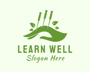 Wellness Hand Acupuncture logo design