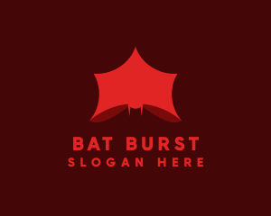 Hanging Bat Symbol logo