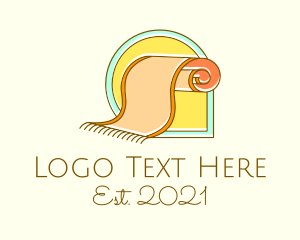 Minimalist Carpet Rug logo design