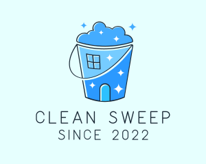 House Cleaning Bucket logo design