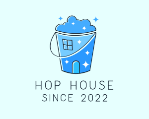 House Cleaning Bucket logo design