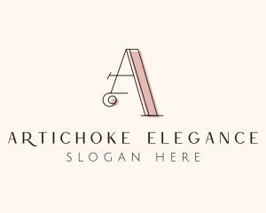 Elegant Boutique Letter A logo design