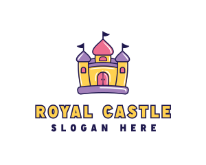 Inflatable Kids Castle logo design